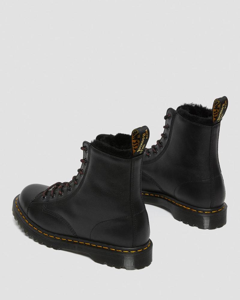 Botines Dr Martens Barton Made in England Shearling Forro Cuero Hombre Negros | MX 368OKI